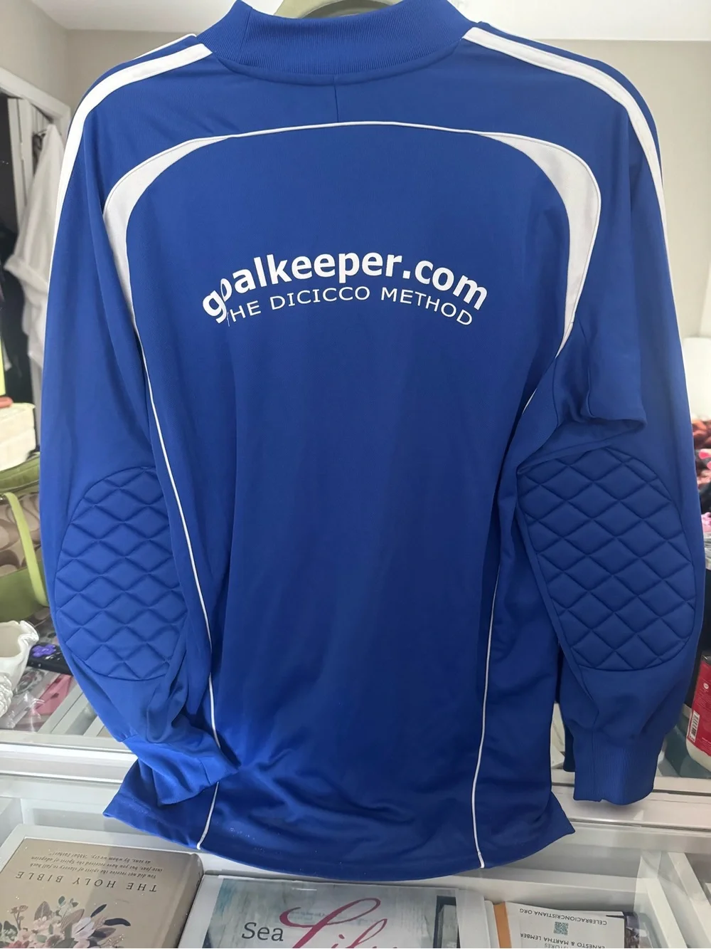 adidas Blue & Light Blue SoccerPlus Goalkeeper School Long Sleeve Jersey
